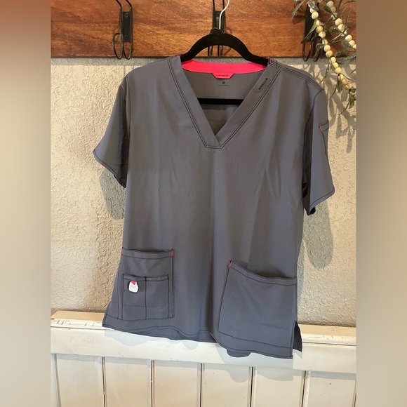 Carhartt Tops - Carhartt Gray Short Sleeve Scrub Top Medium